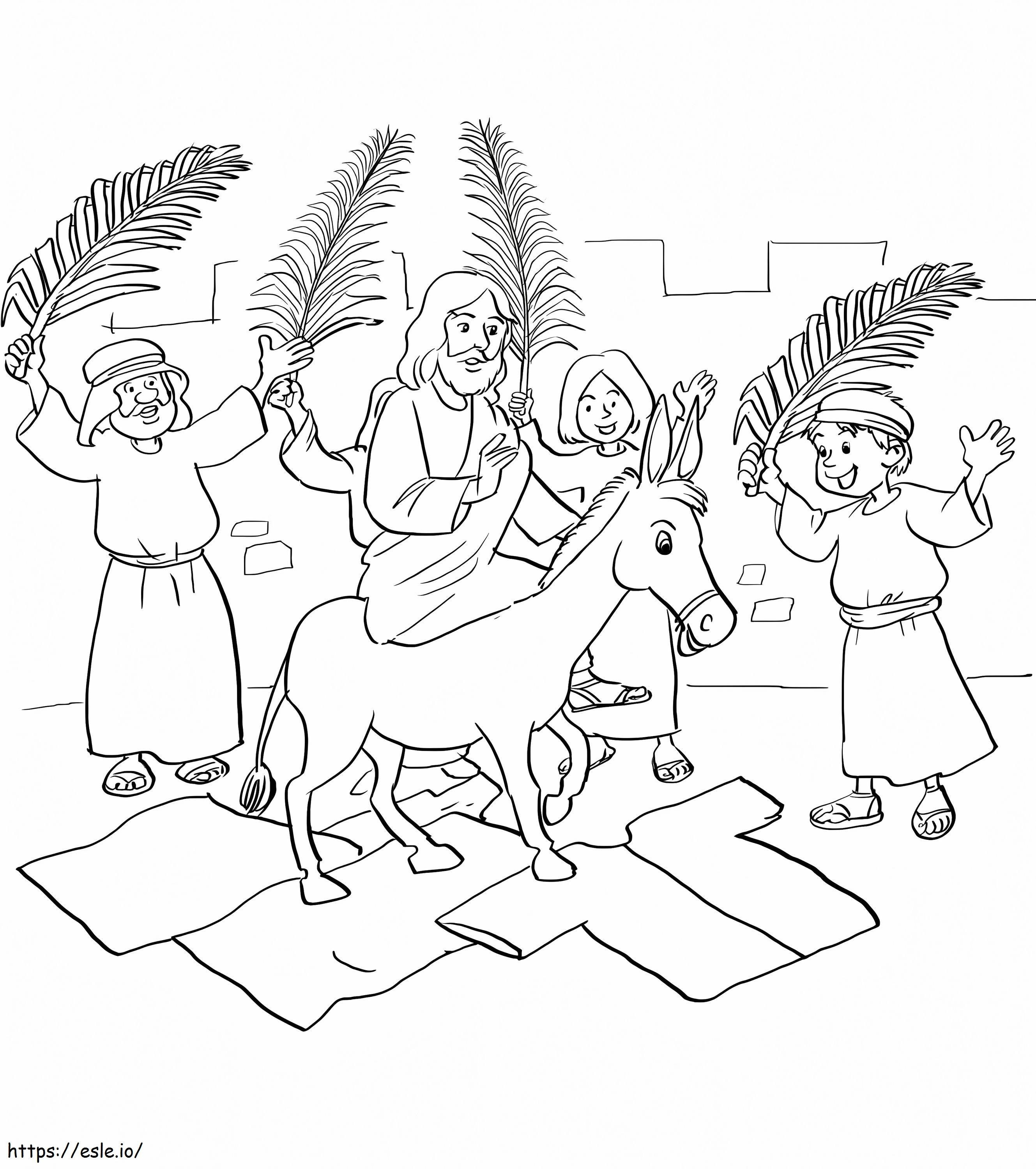 Palm Sunday 3 coloring page