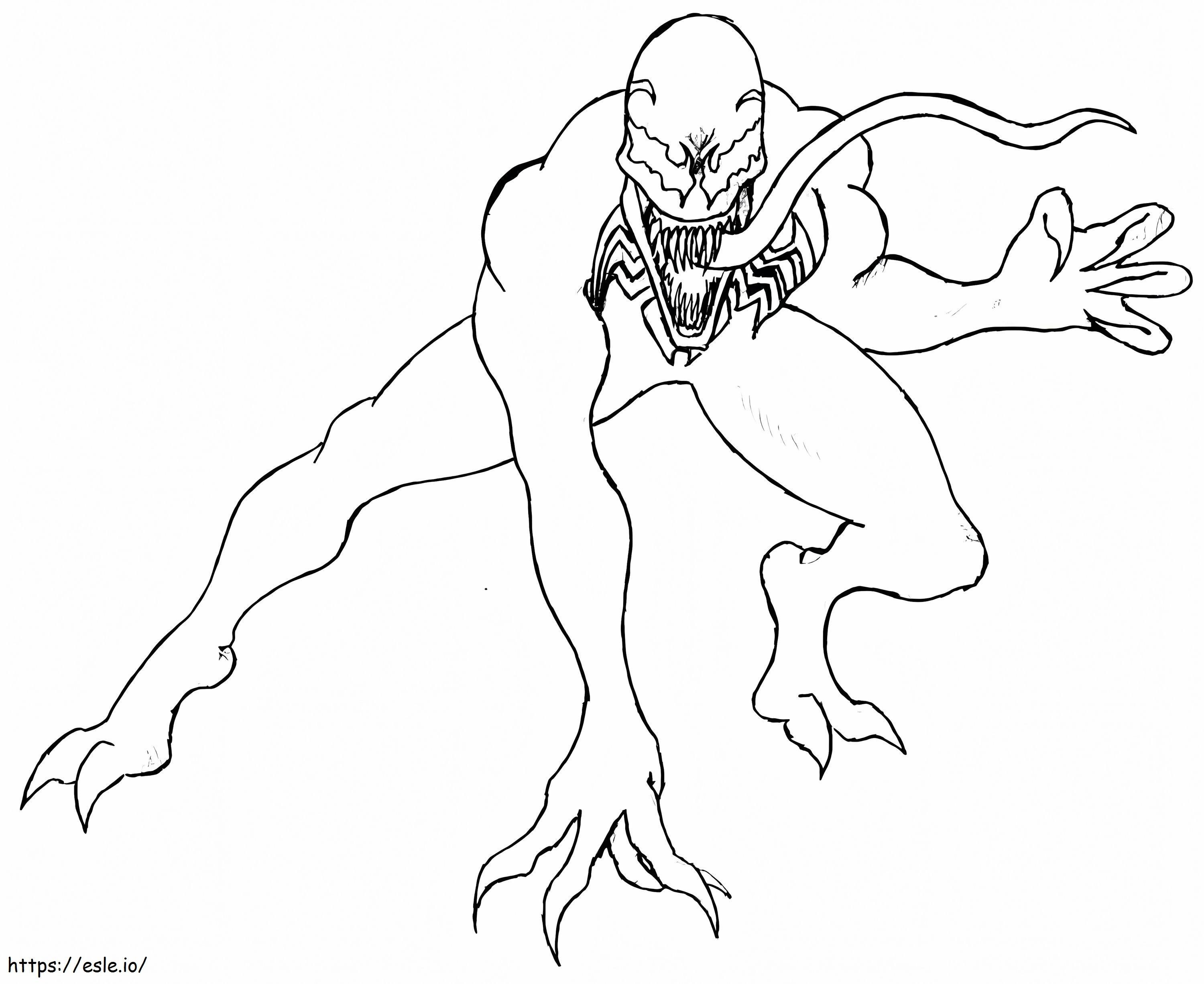 Venom 1 coloring page
