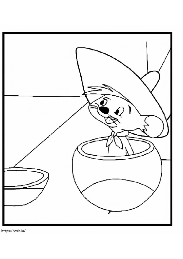Funny Speedy Gonzales coloring page