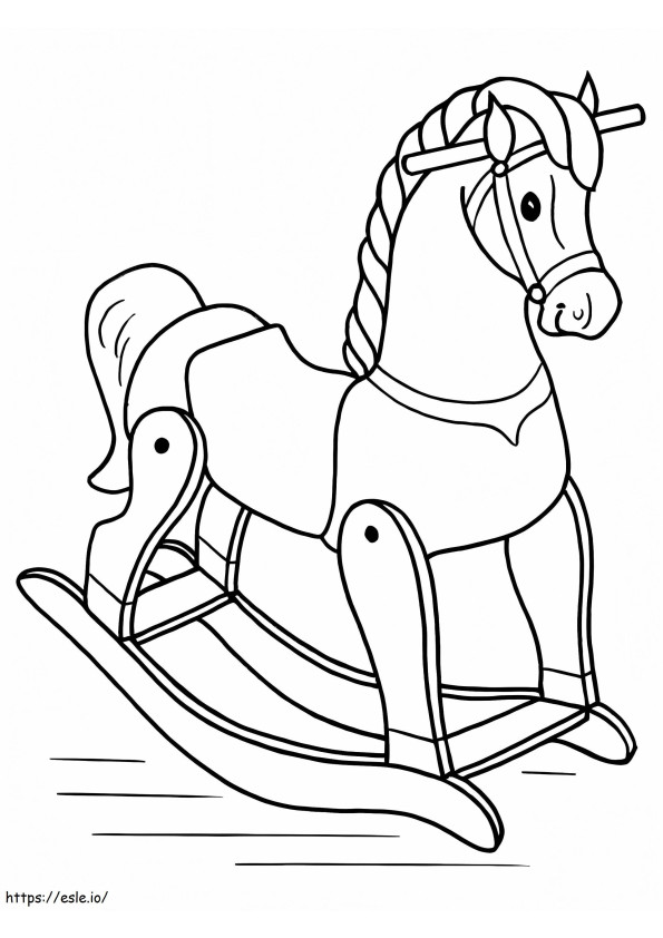 Printable Rocking Horse coloring page