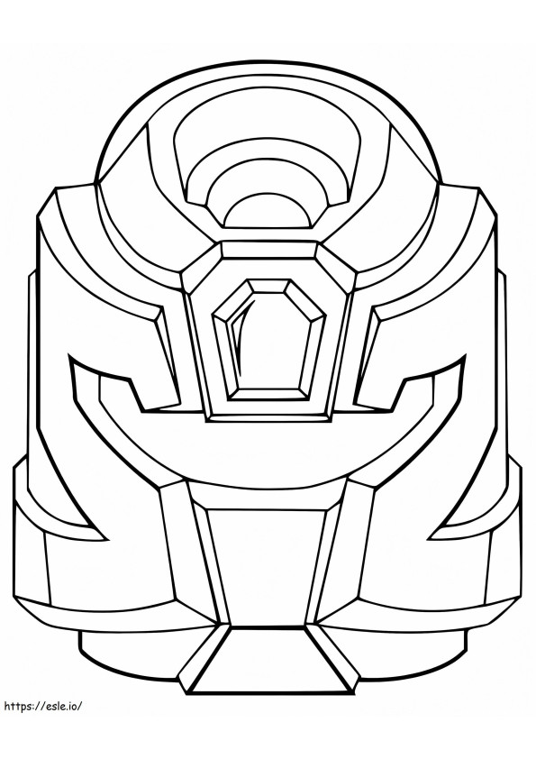 Tobot Z Mask coloring page