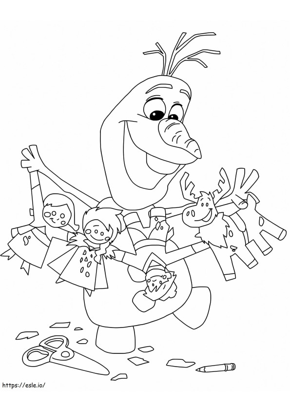 Olaf Perfect coloring page