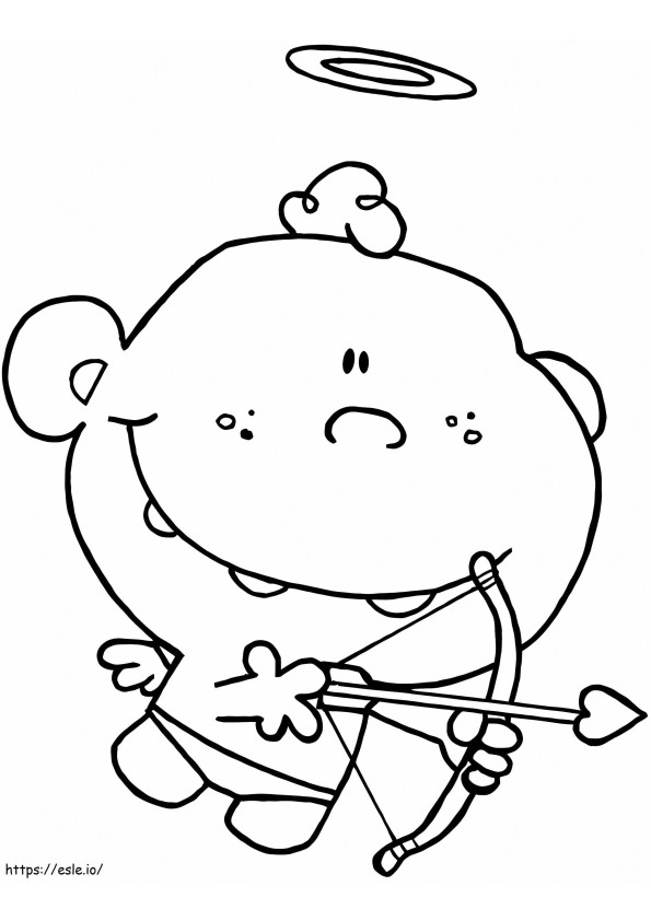 Little Cupid coloring page