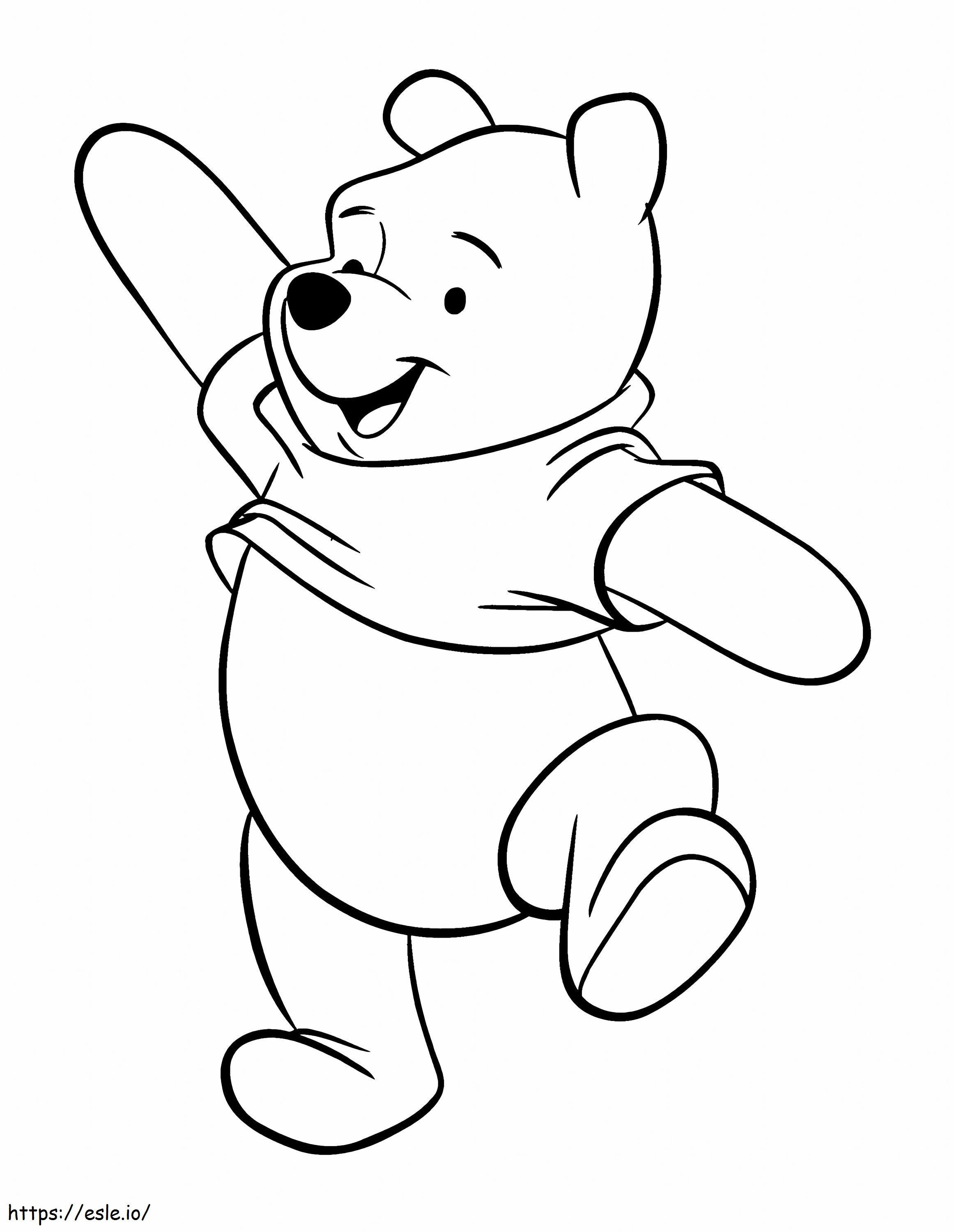 Amuzant Winnie the Pooh de colorat