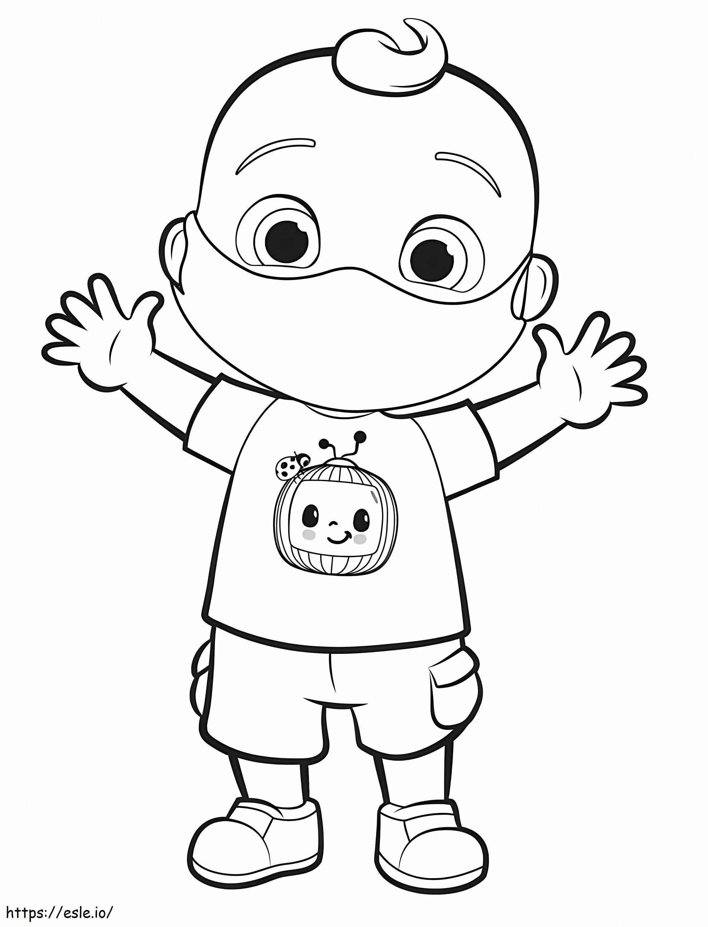 Johnny In Mask coloring page