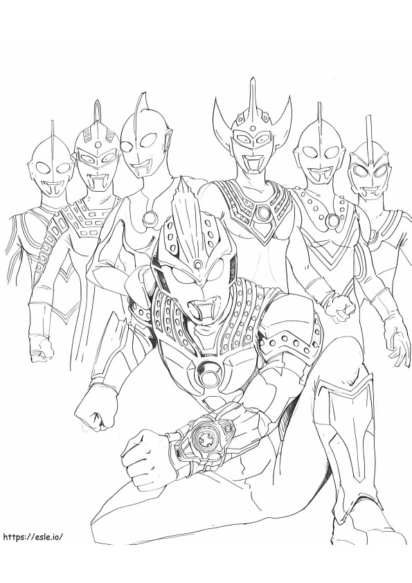 Ultraman Team 5 värityskuva