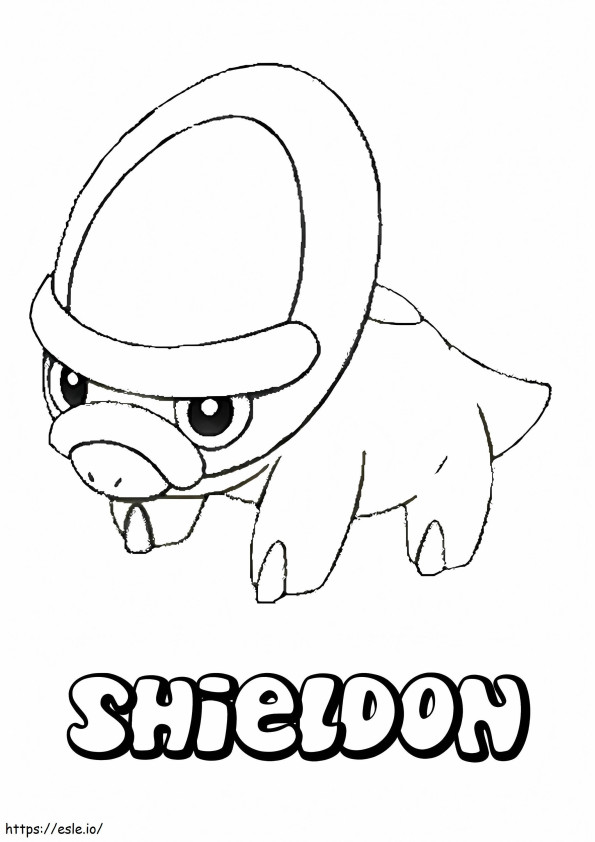 Pokémon Shieldon para colorir