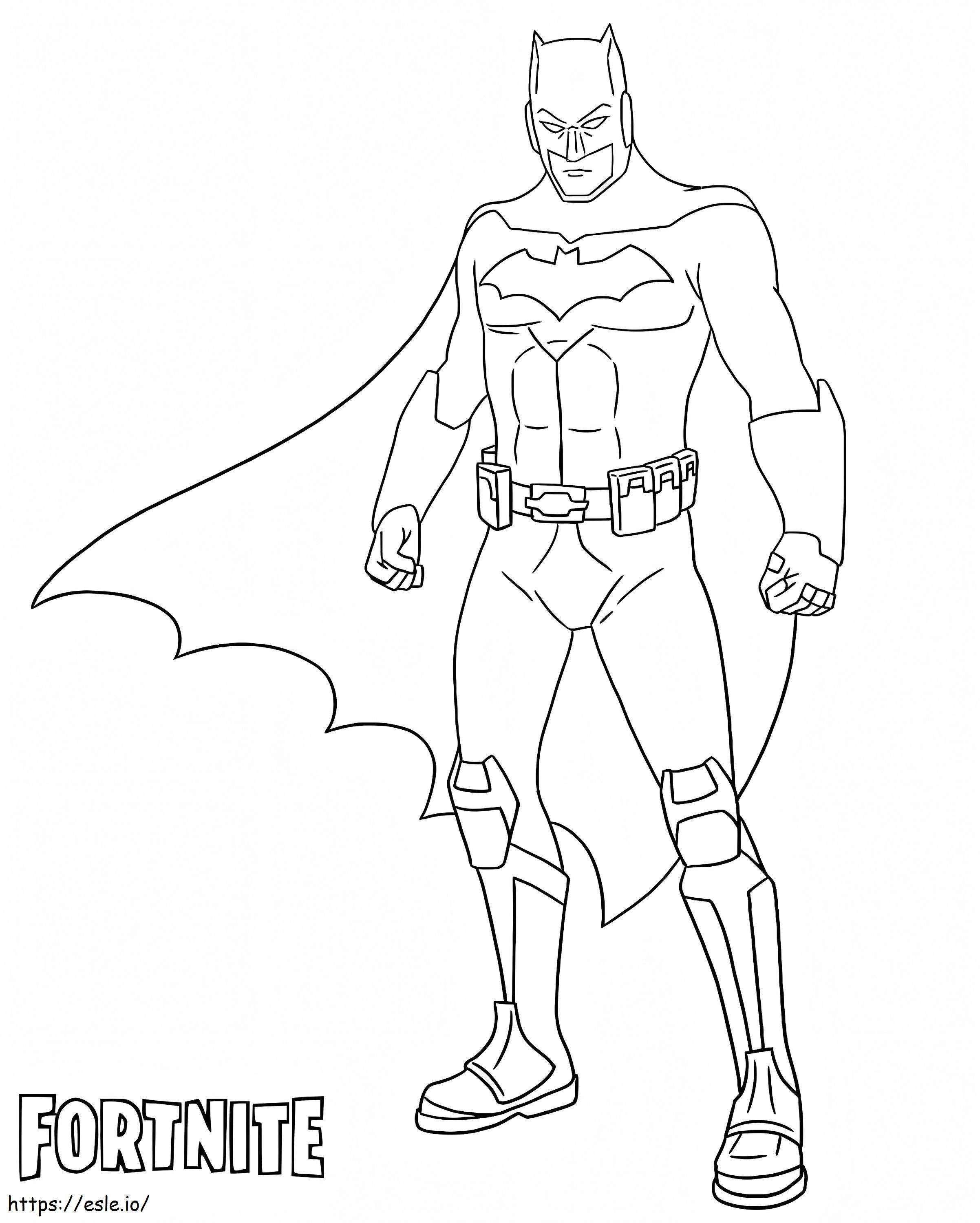 Coloriage Batman Fortnite à imprimer dessin