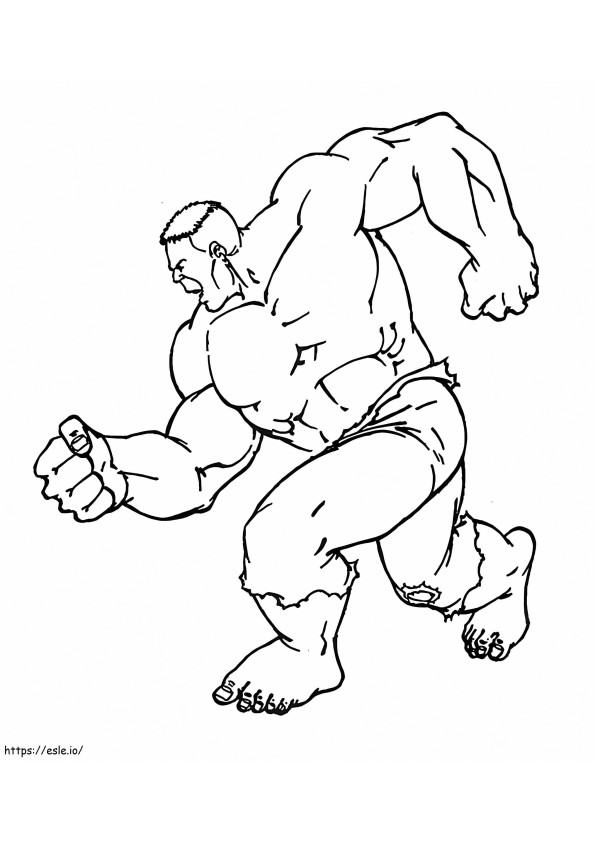 Hulk 5 Gambar Mewarnai