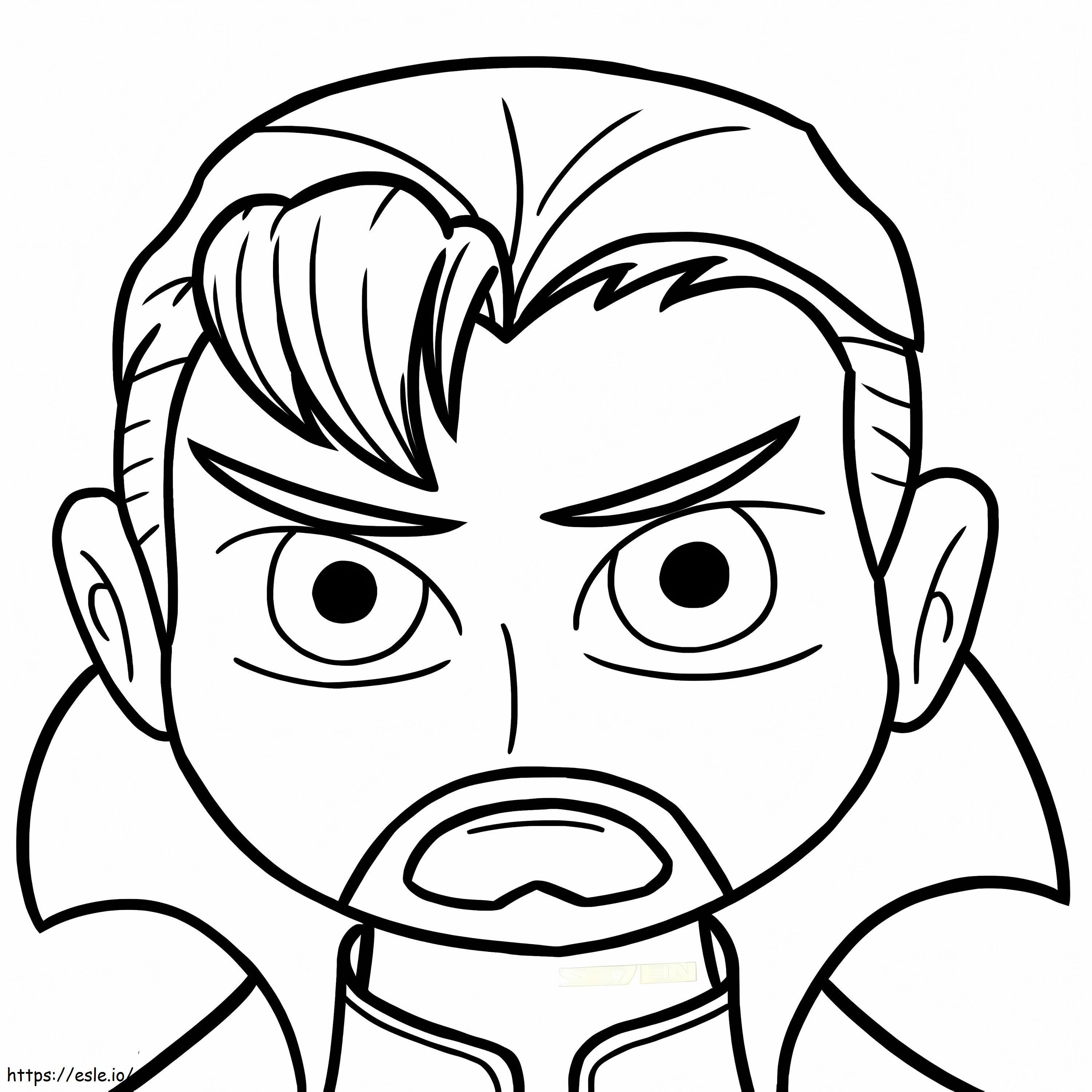 Doctor Strange Face coloring page