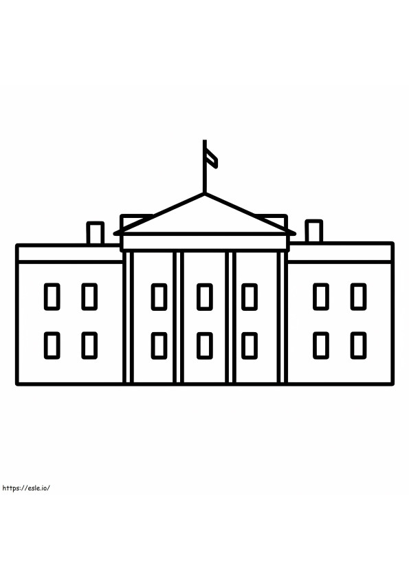 Einfaches Weißes Haus ausmalbilder