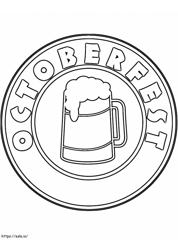 Oktoberfest 4 coloring page