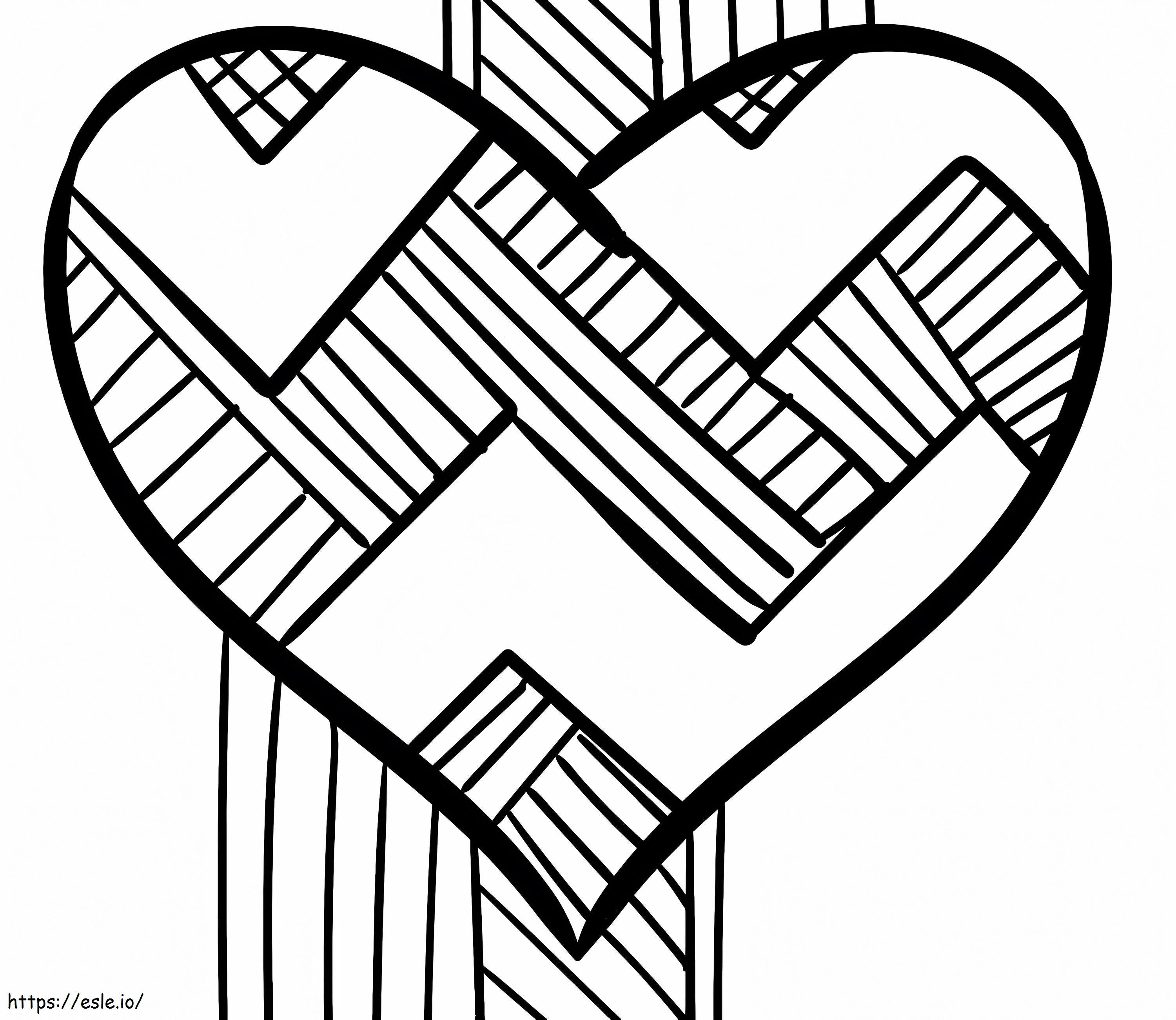 Heart Printable coloring page