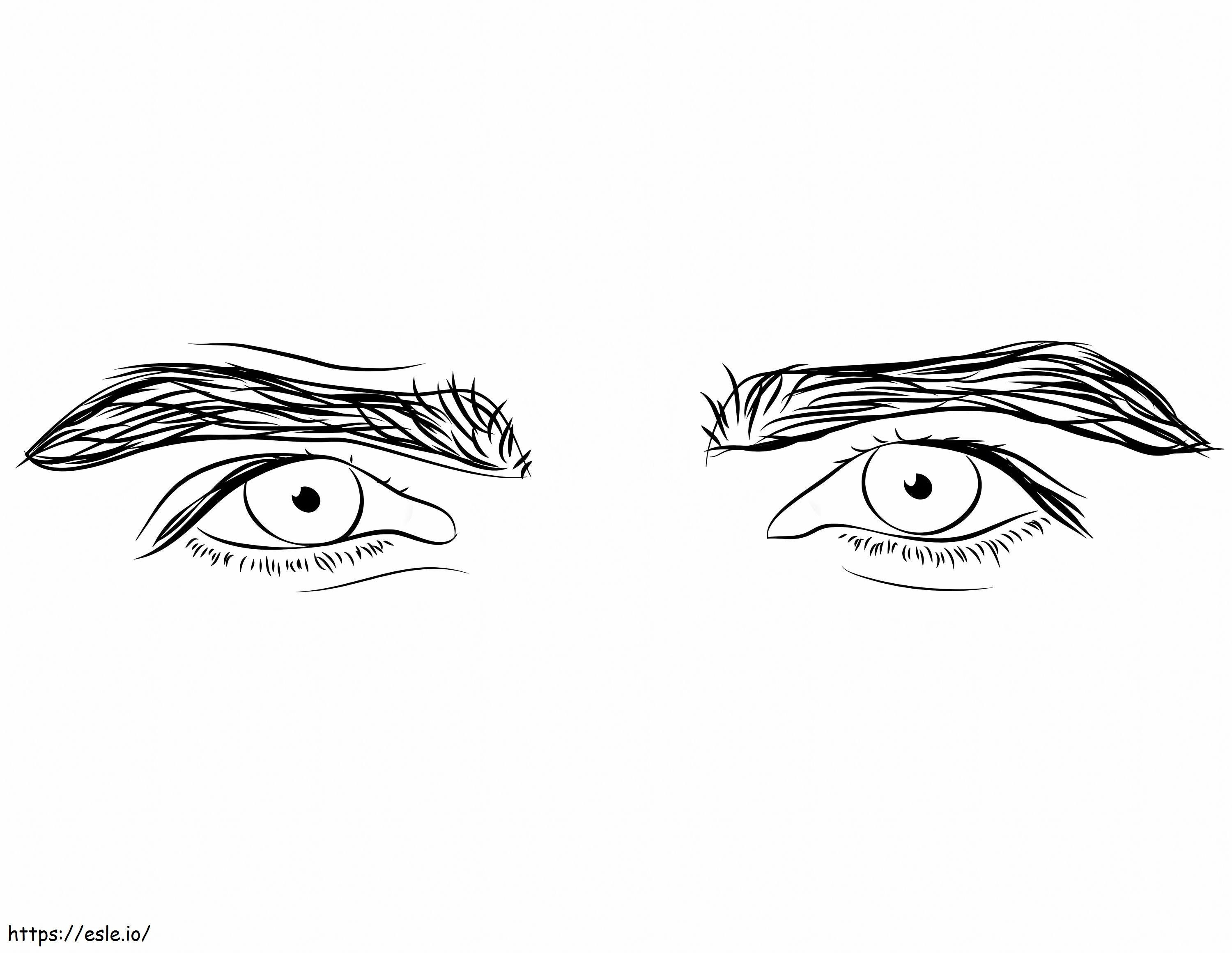 Augen des Menschen ausmalbilder