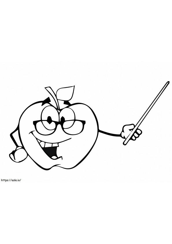 1530586795 Apple Teaching With Stick 16 A4 E1600442781133 coloring page
