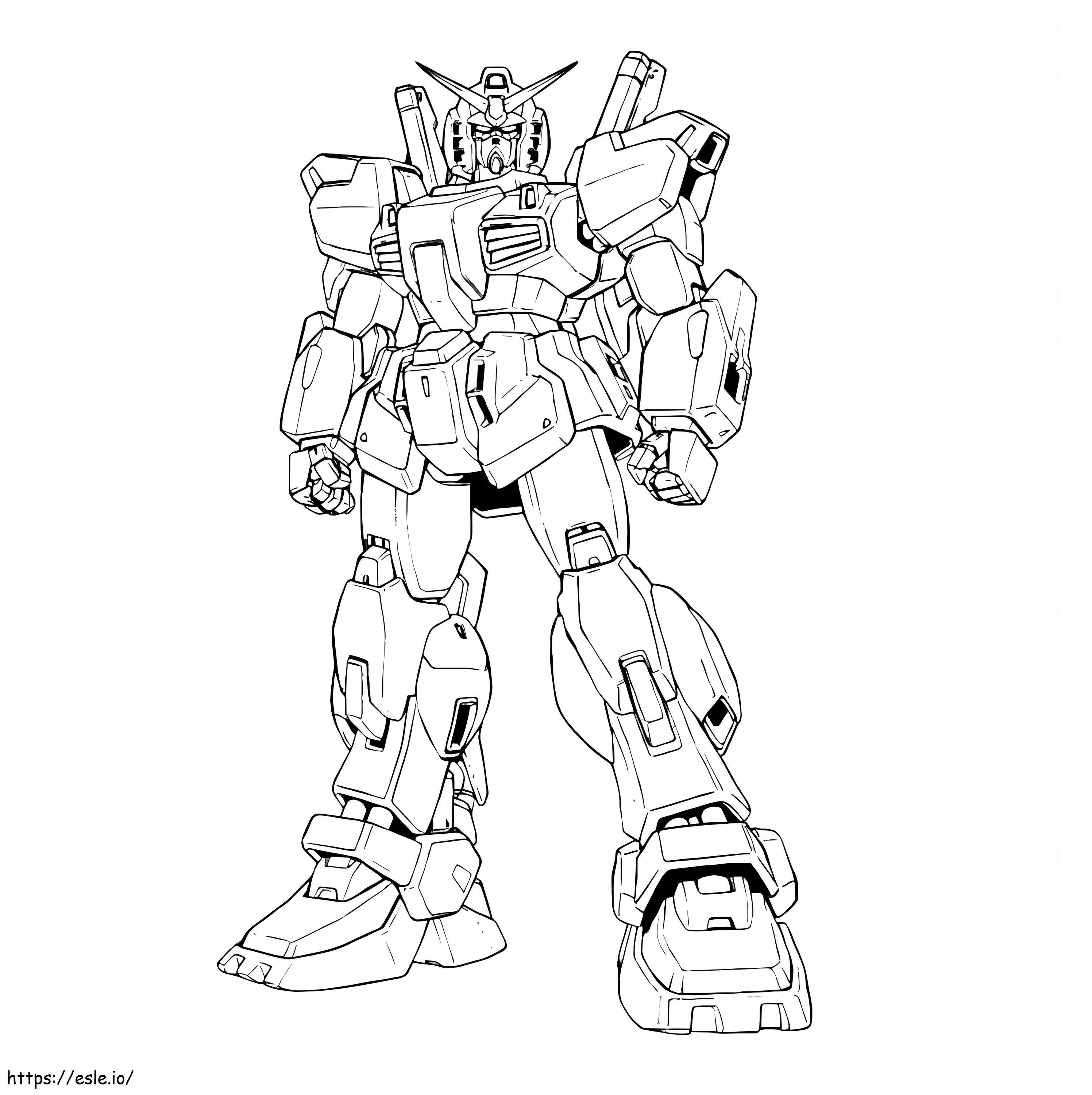 Gundam 4 coloring page
