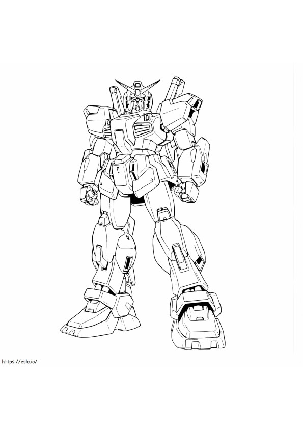 Gundam 4 kleurplaat