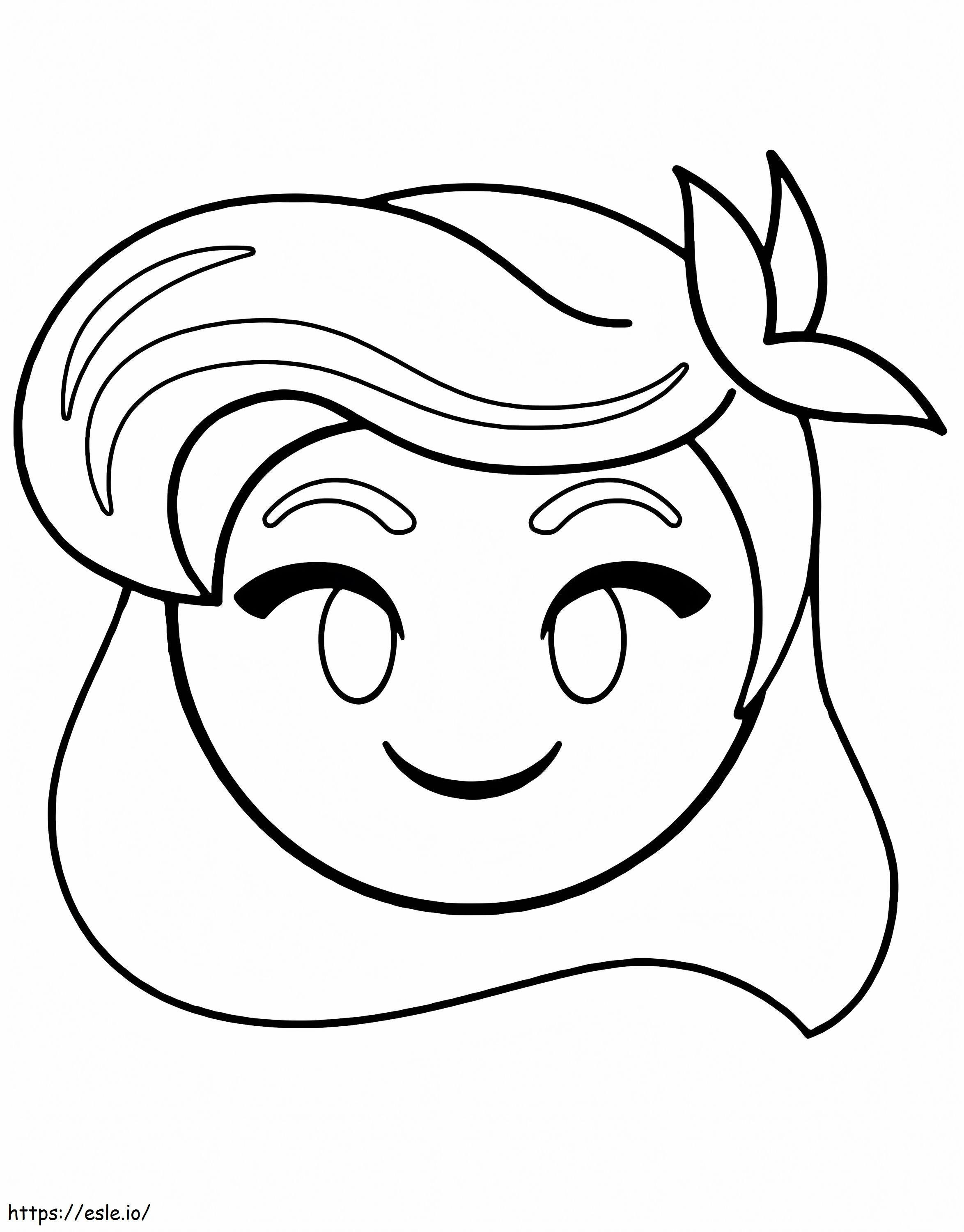 Emoji Cara De Olaf kolorowanka