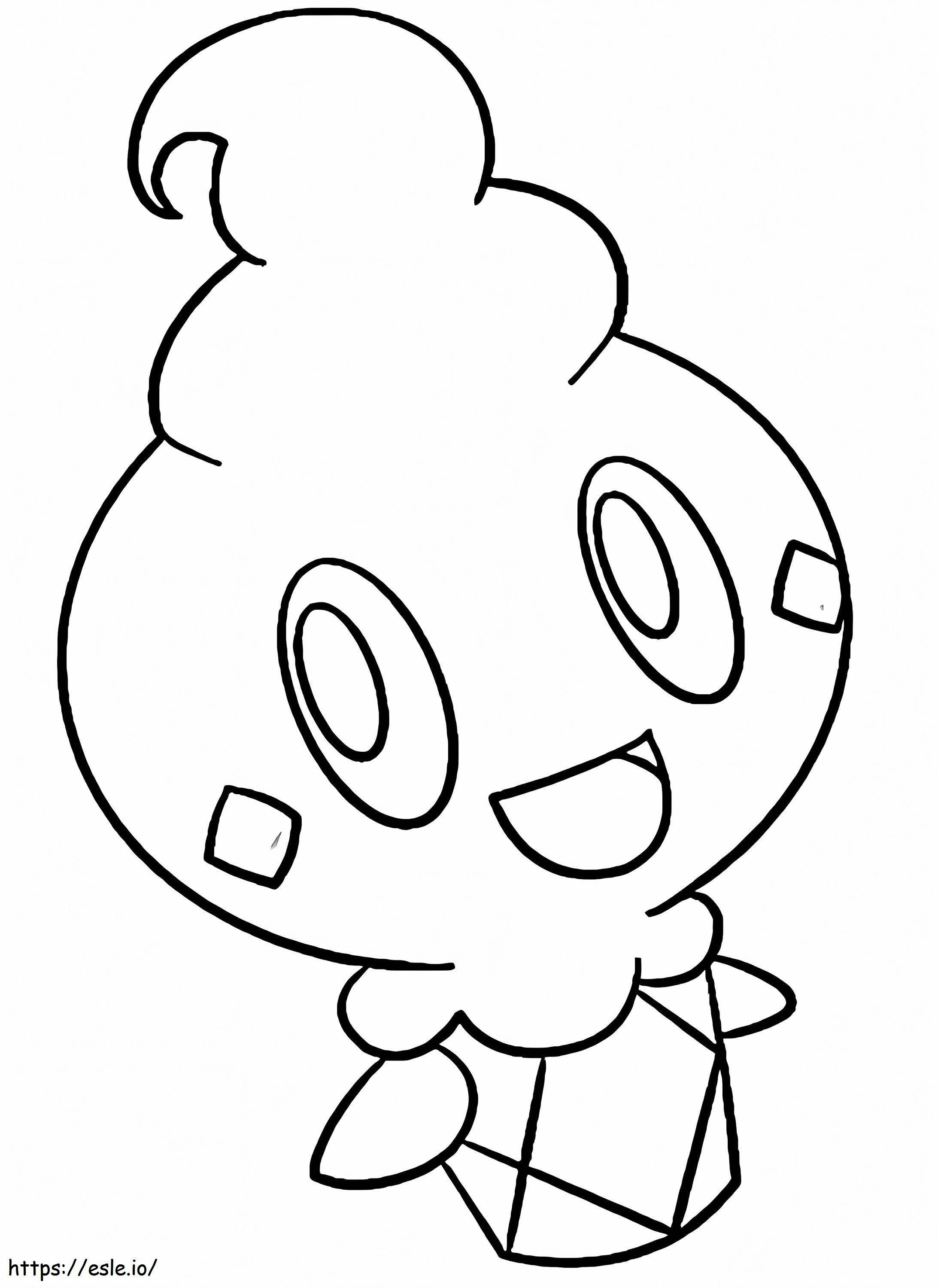 Vanillite Kawaii da colorare - Disegno per Stampare e Colorare Gratis