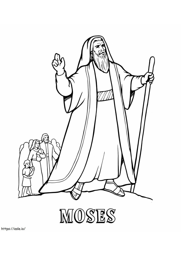 Desene de colorat Biblia lui Moise de colorat