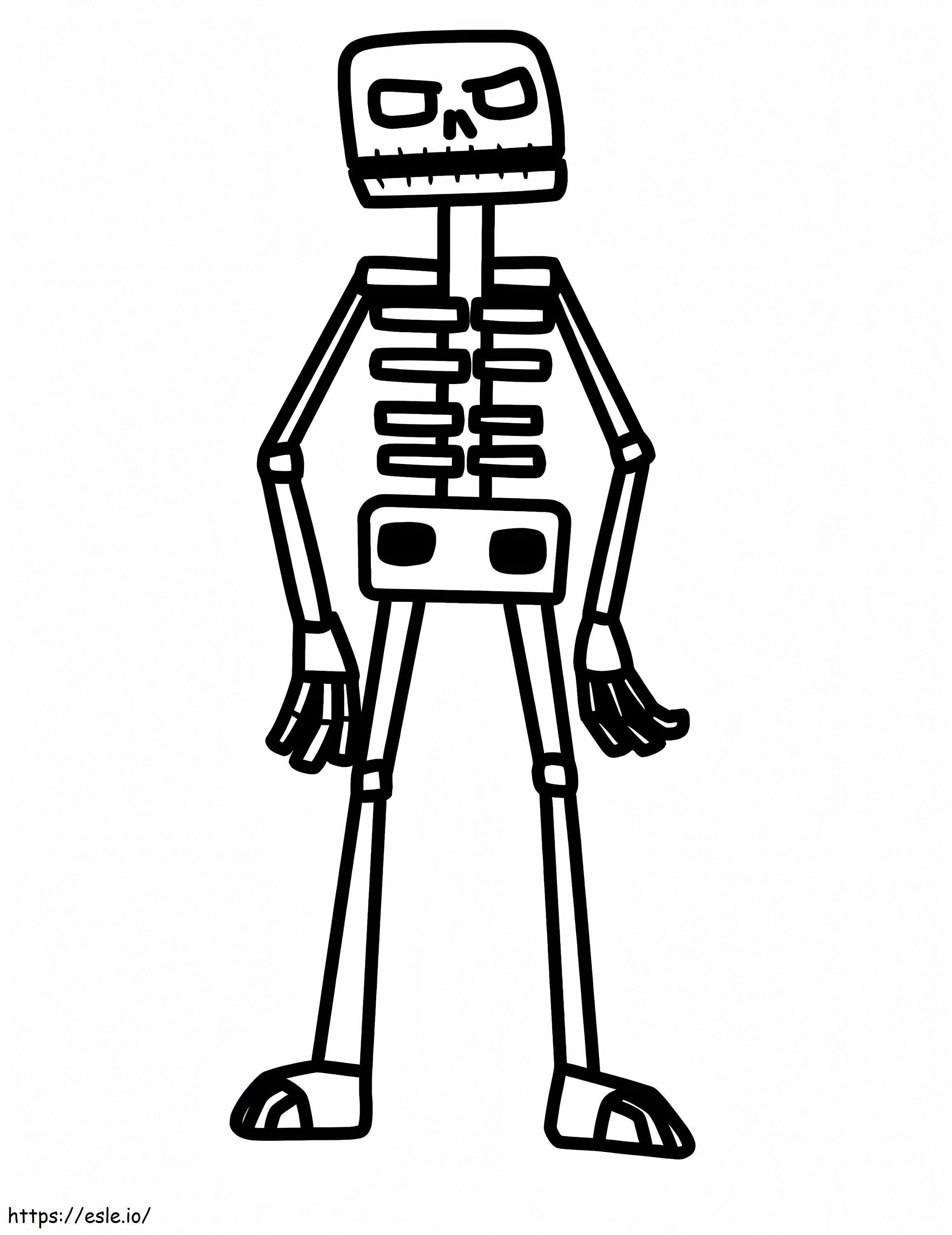 Free Skeleton coloring page