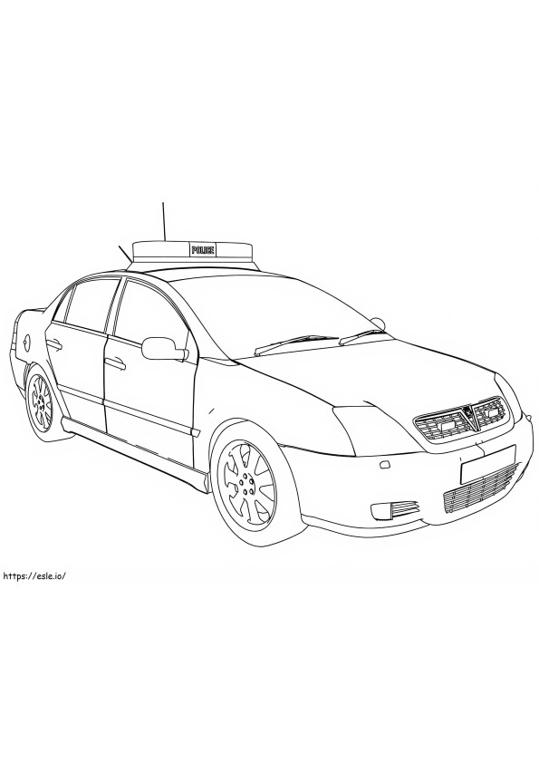 Police Car 16 coloring page