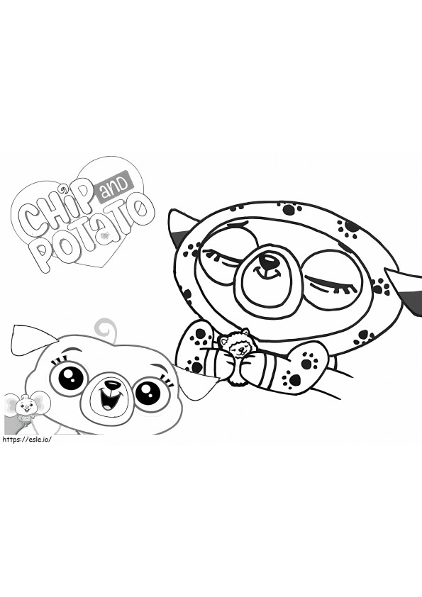 Chip And Potato 3 coloring page