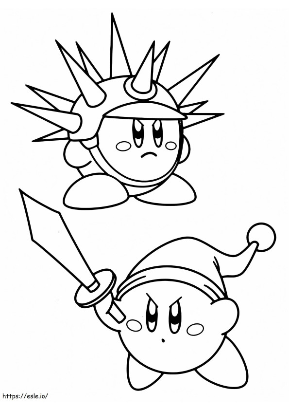 Kirby Chevalier 753X1024 coloring page