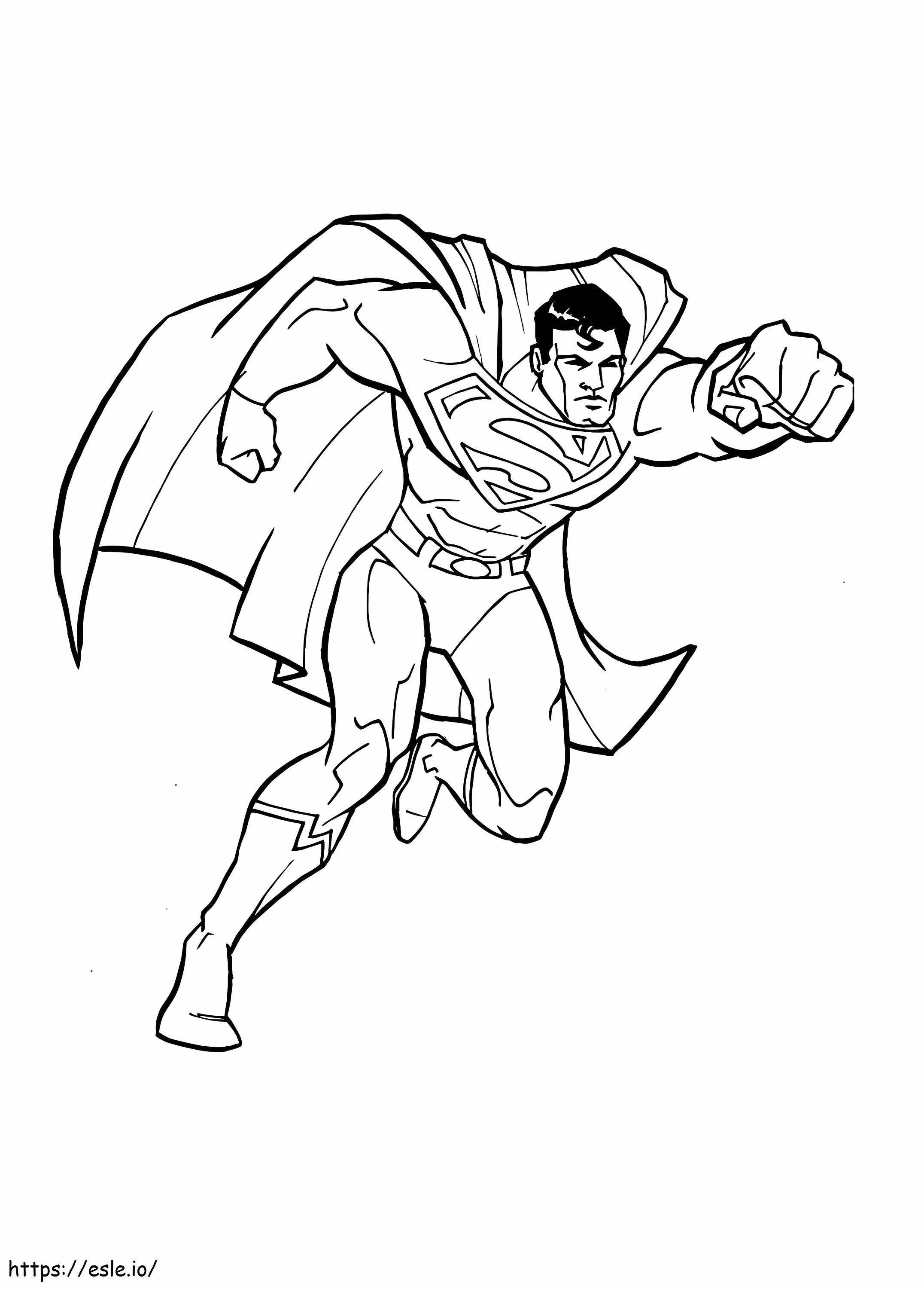Superman Komik DC Gambar Mewarnai