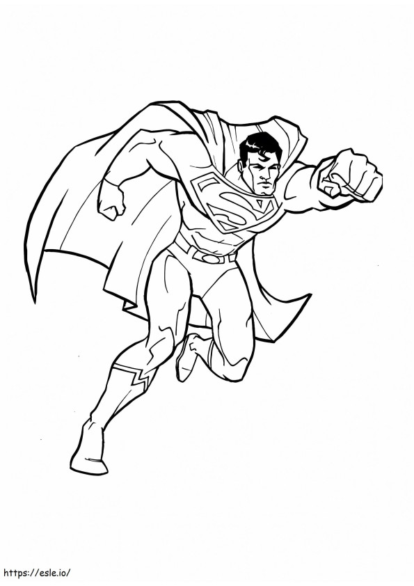 Superman z komiksów DC kolorowanka