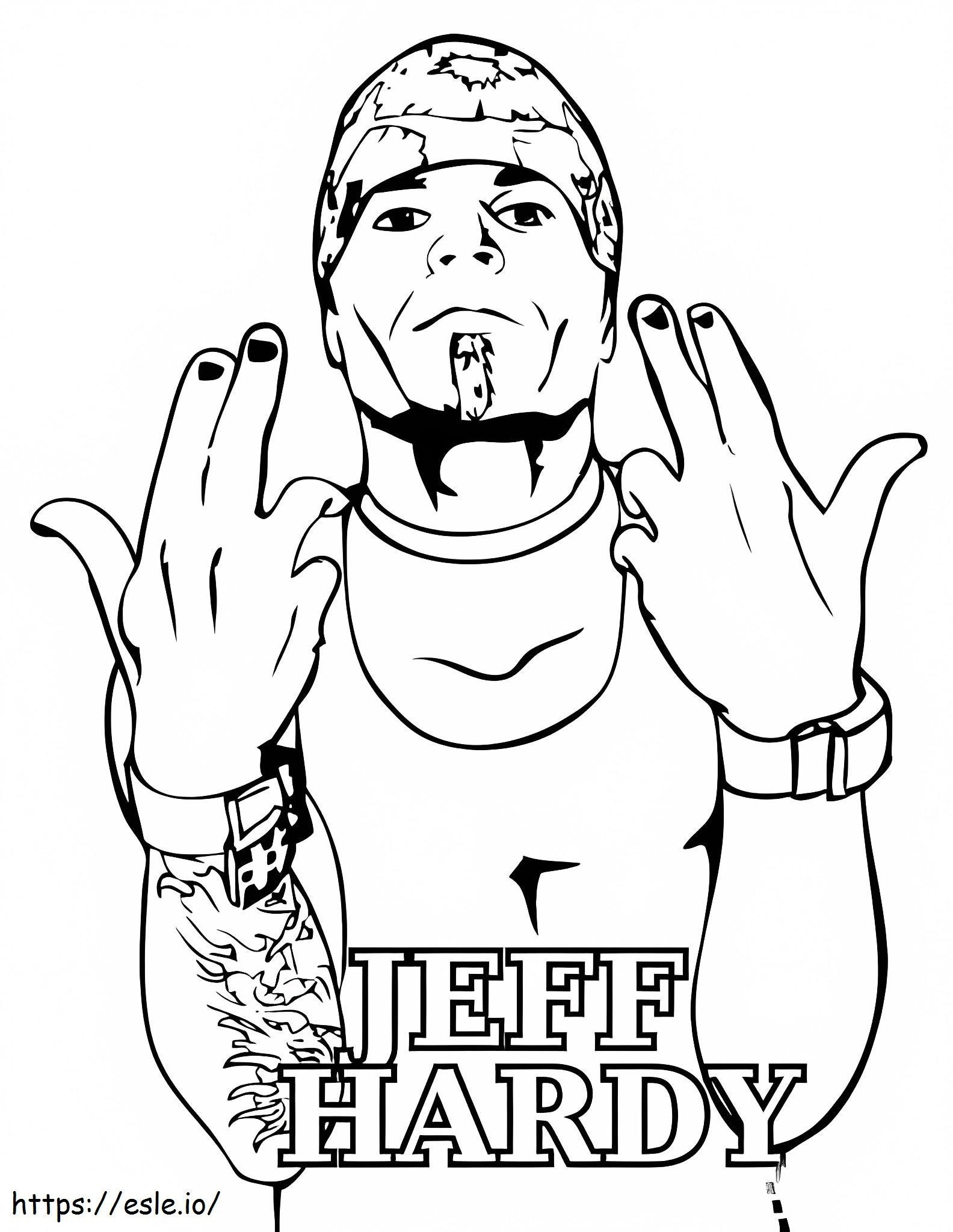 Coloriage Jeff Hardy à imprimer dessin
