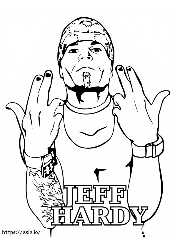 Jeff Hardy da colorare
