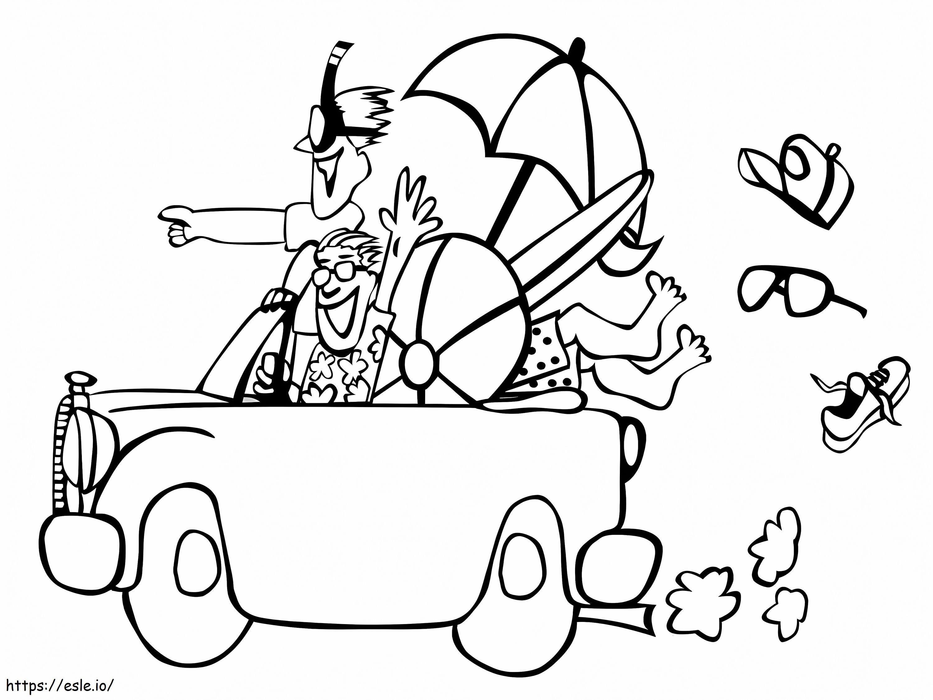 Go To The Beach coloring page