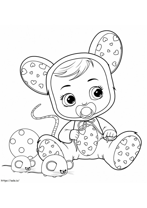 Lala Cry Babies coloring page