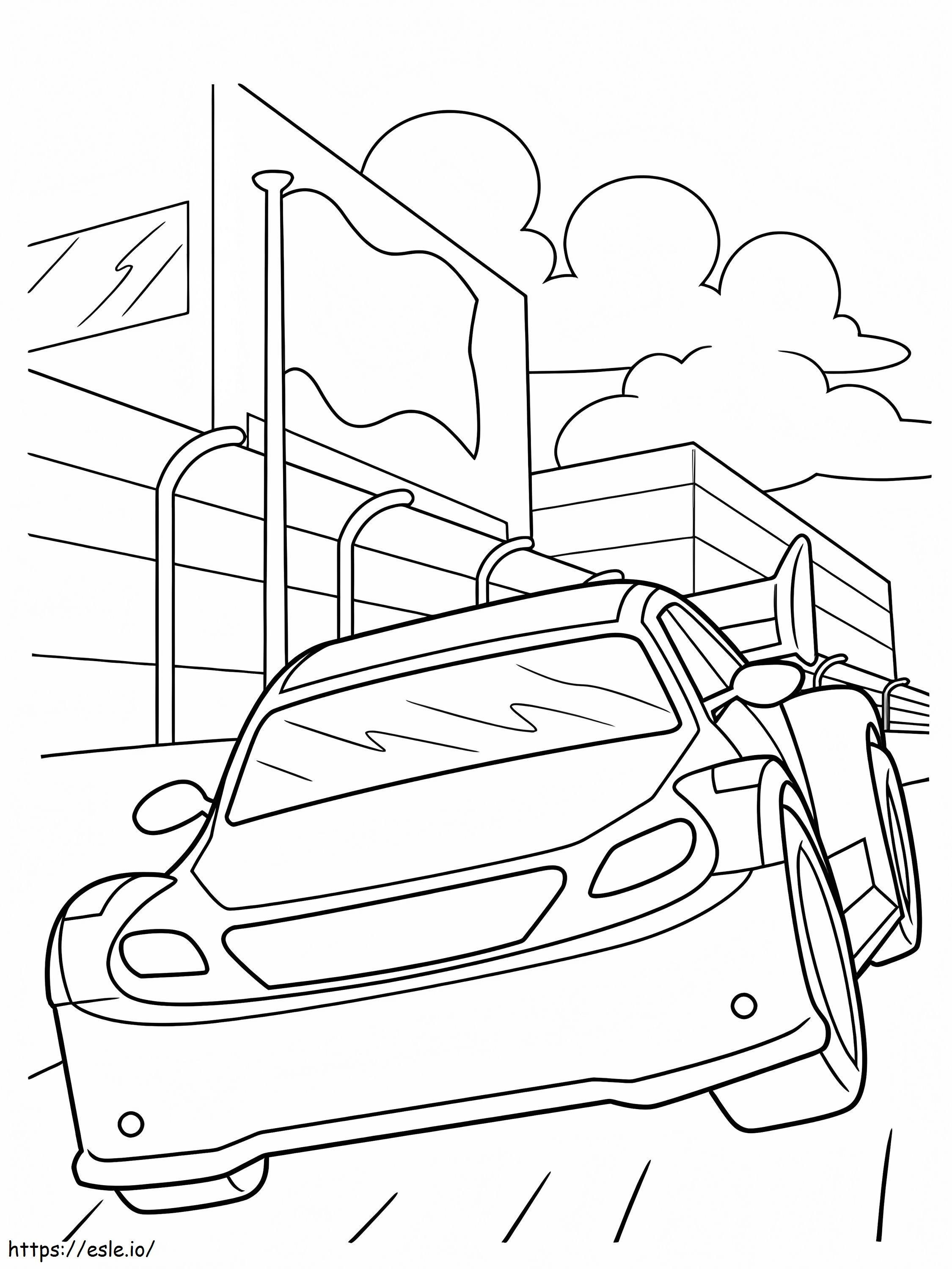 Nascar Track coloring page