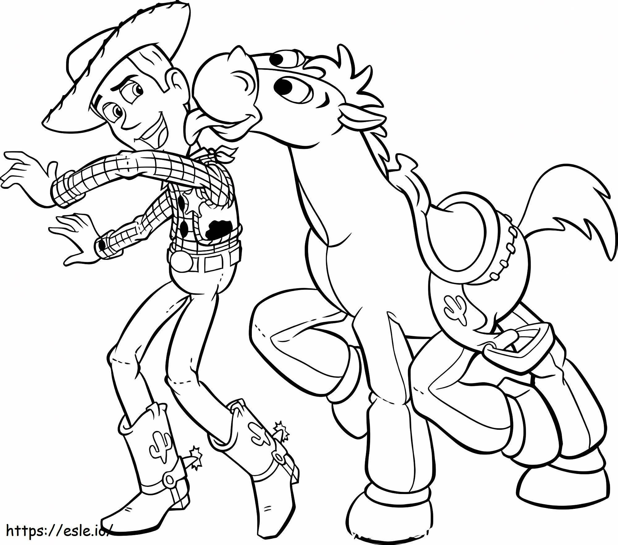Woody e alvo 1 para colorir