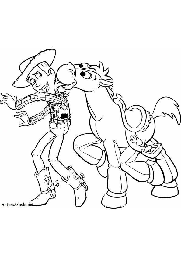 Woody Y Bullseye 1 coloring page