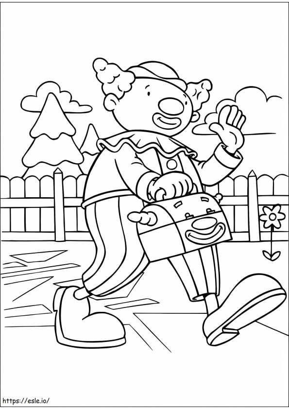Mr. Tickle From Jojos Circus coloring page