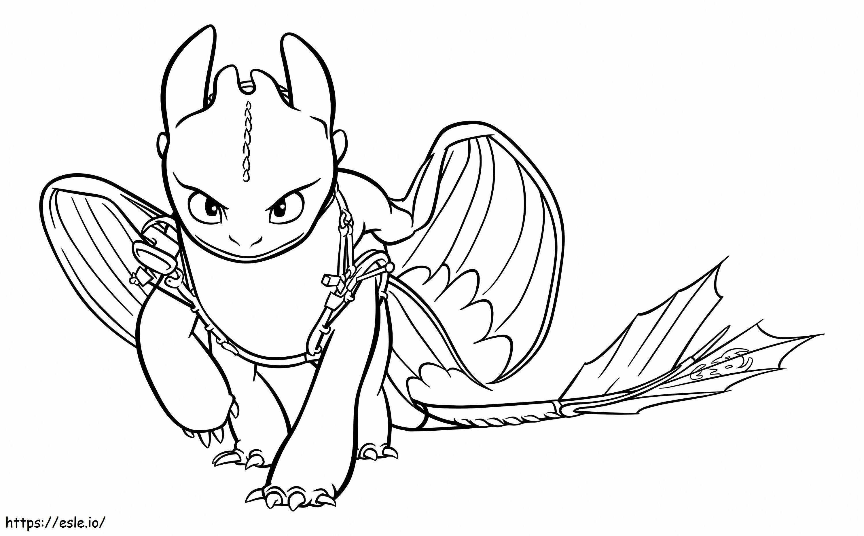 Awesome Toothless coloring page