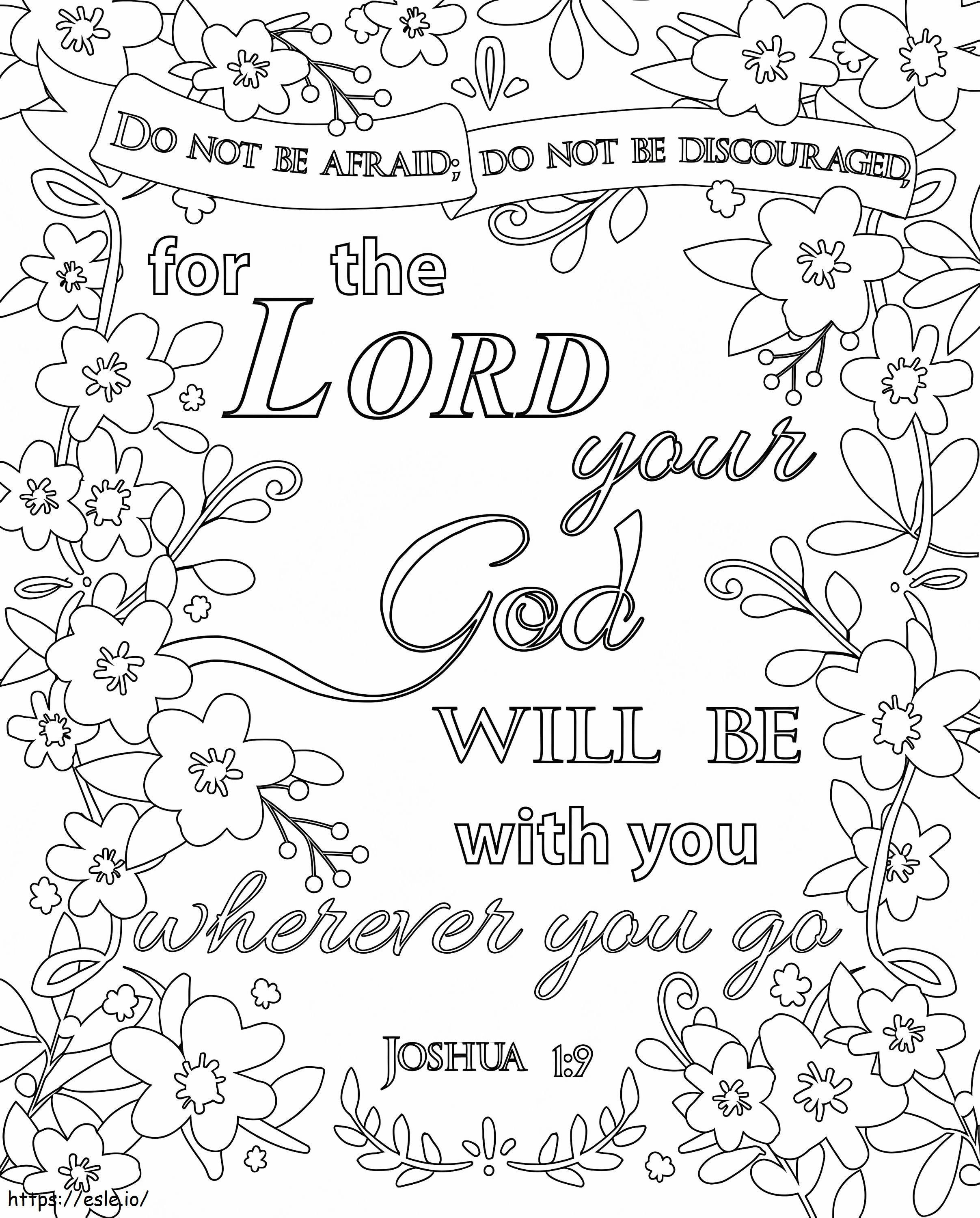 Coloriage Verset biblique 8 à imprimer dessin