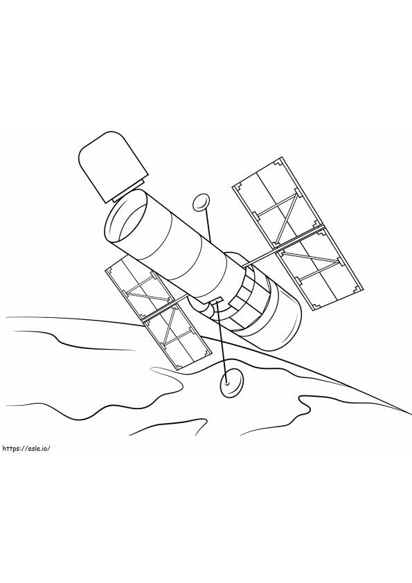 1559872291 Hubble Space Telescope A4 coloring page