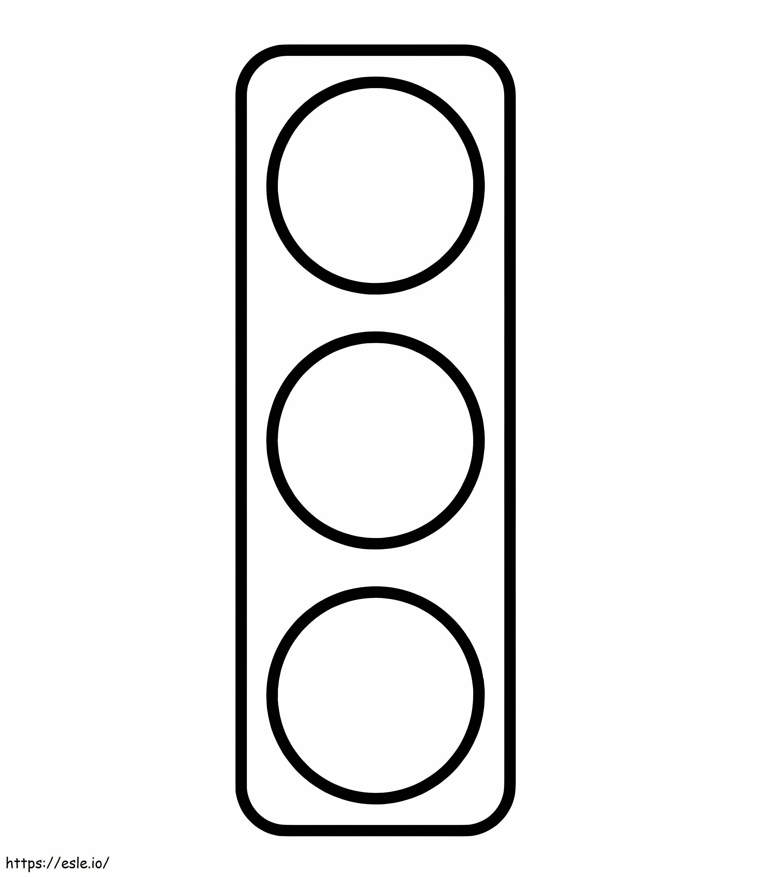 Great Traffic Light coloring page