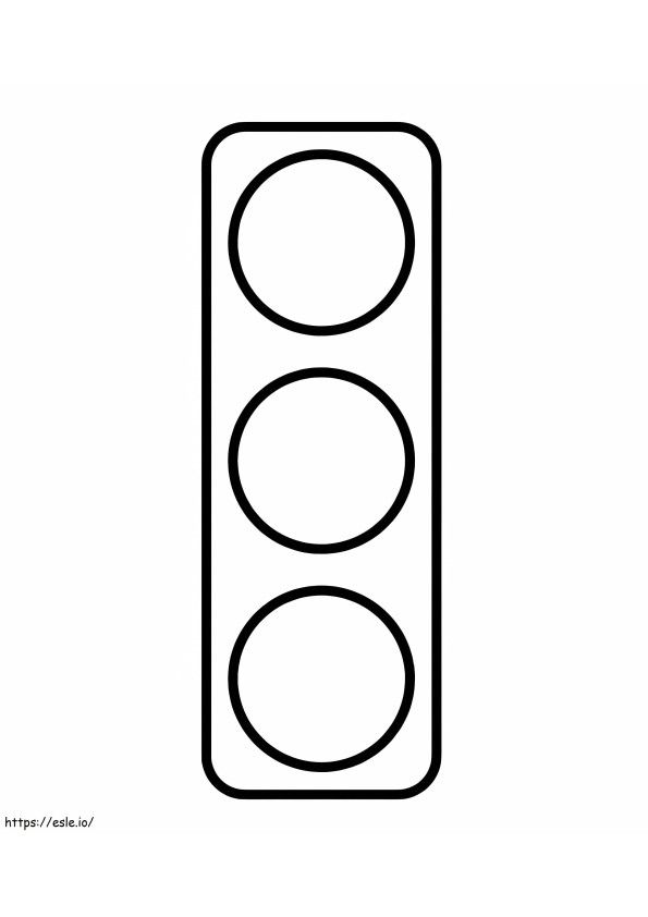 Great Traffic Light coloring page