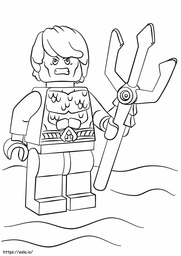 Coloriage LEGO DC Aquaman à imprimer dessin