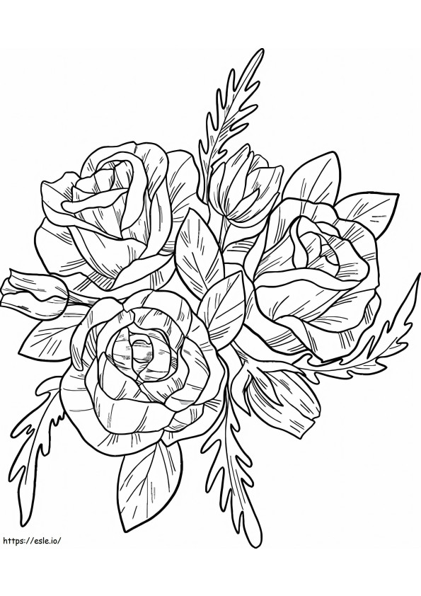 Good Roses coloring page