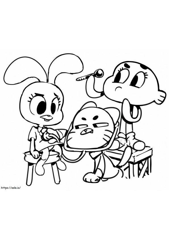 Gumball y Darwin juegan al doctor