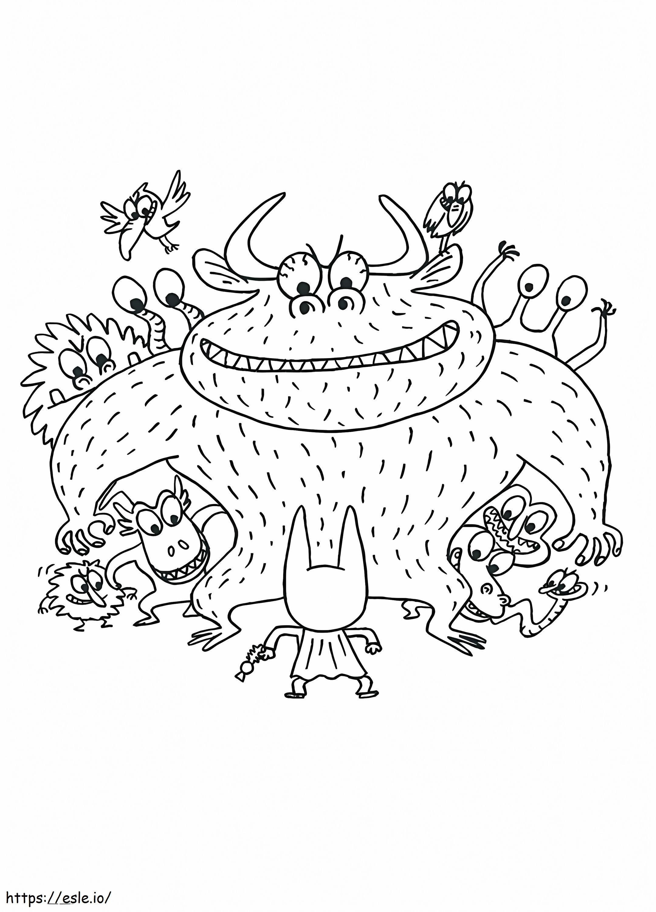 Sam Sam And Monsters coloring page
