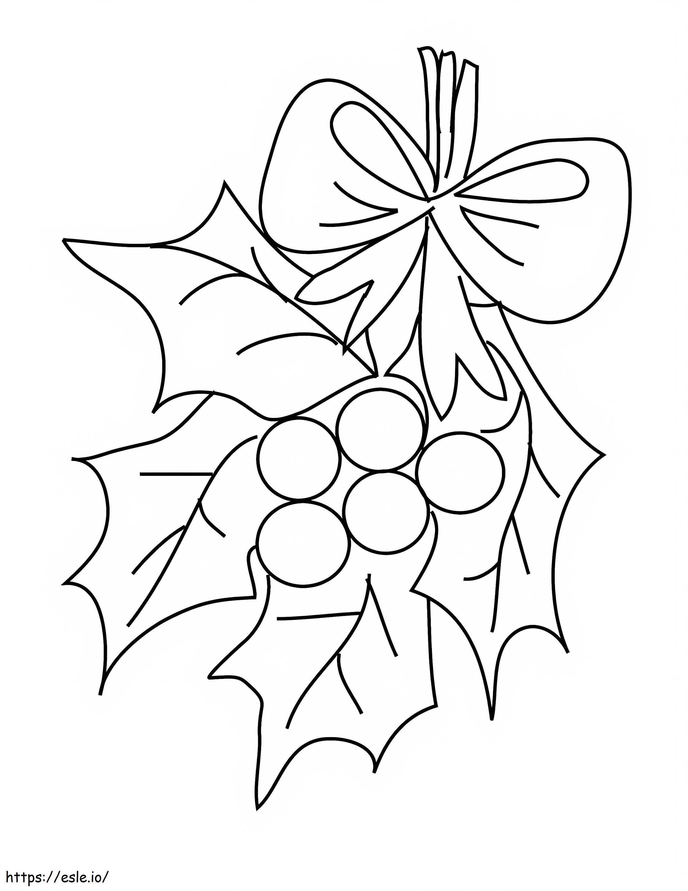 Mistletoe 9 coloring page