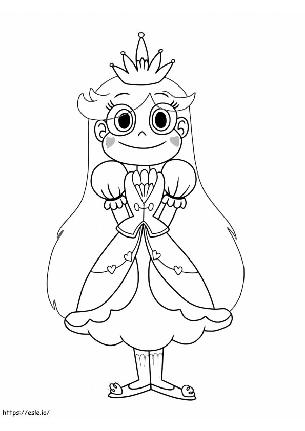 Pretty Star Butterfly coloring page