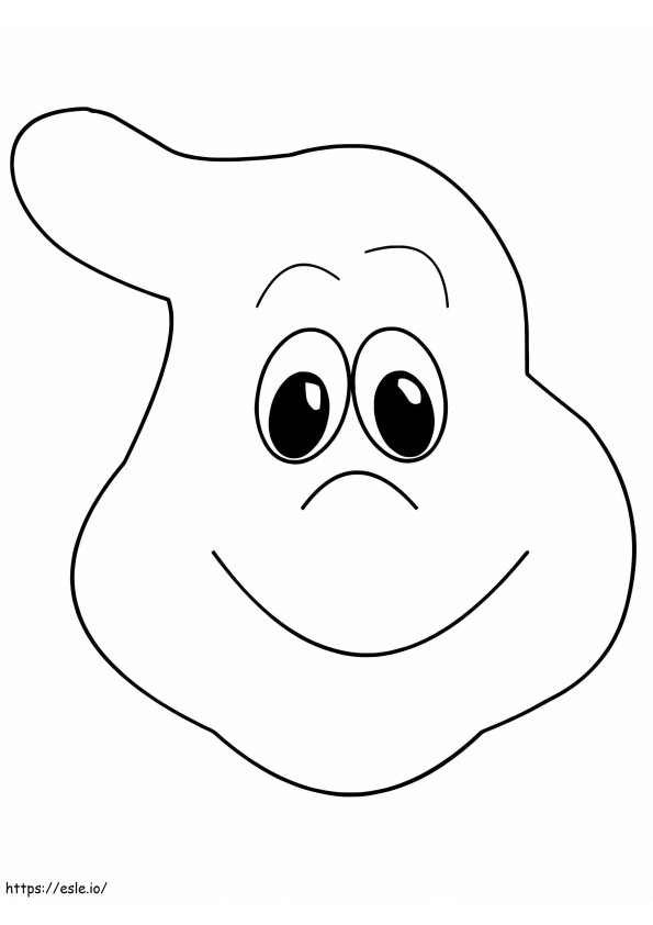 Ghost Face Smiling coloring page